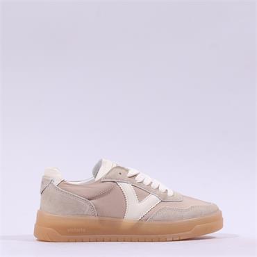 Victoria Suel Gumsole Retro Trainer - Beige